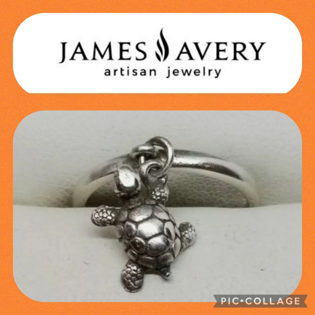 James Avery Dangle Ring With Turtlecharm
